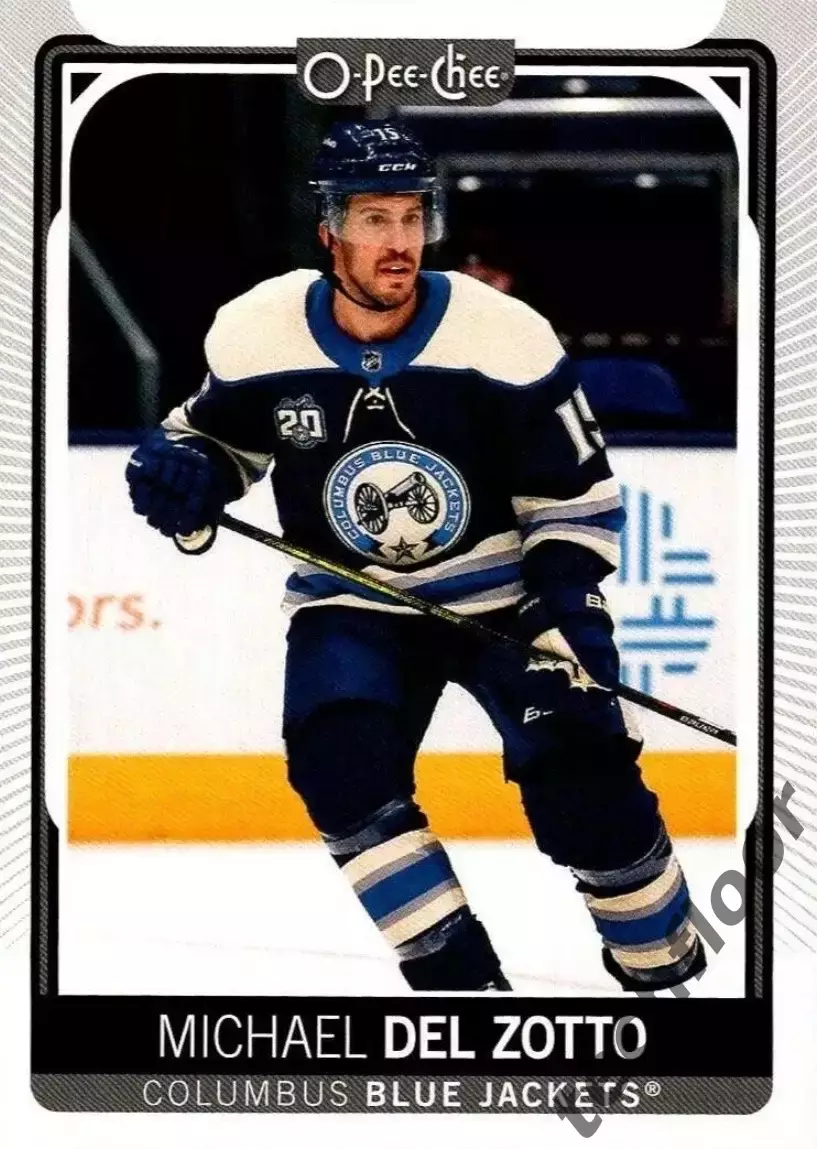 Карточка NHL Michael Del Zotto Columbus Blue Jackets/Майкл Дель Зотто Коламбус