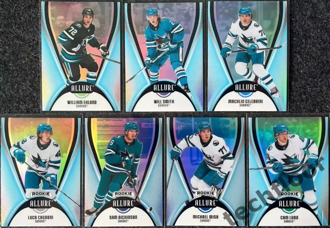 Карточки NHL Allure Hockey 25-26 San Jose Sharks/Сан-Хосе Шаркс НХЛ