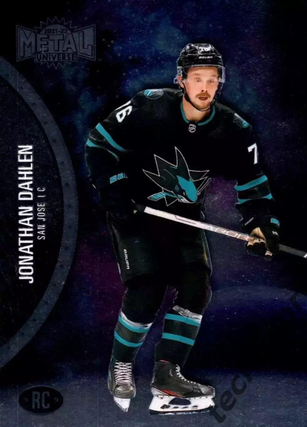 Карточка NHL Jonathan Dahlen San Jose Sharks /Джонатан Дален Сан-Хосе НХЛ