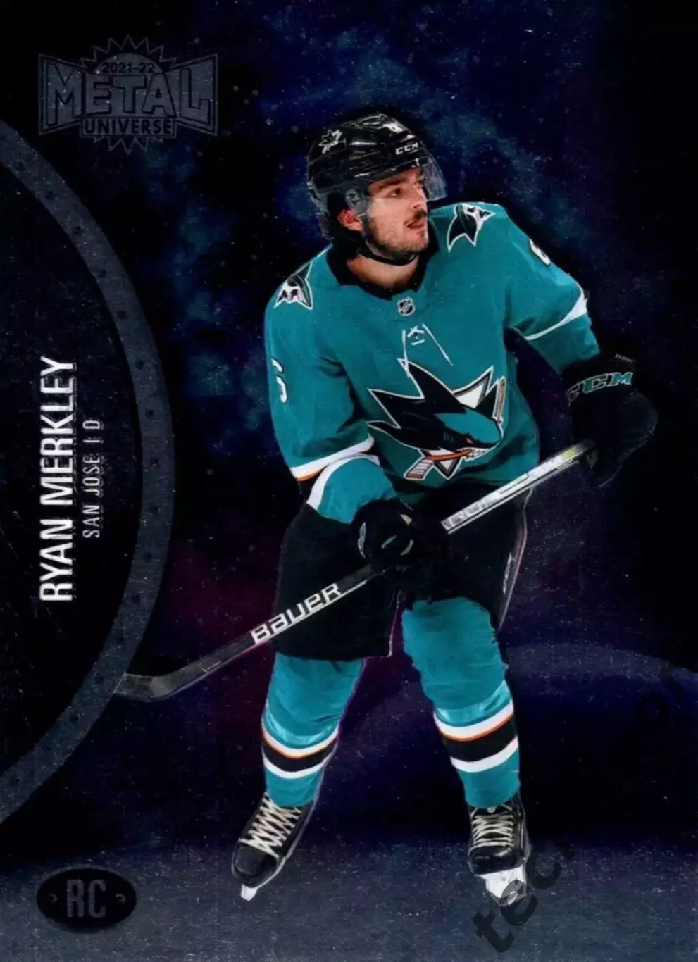 Карточка NHL Ryan Merkley San Jose Sharks/Райан Меркли Сан-Хосе НХЛ