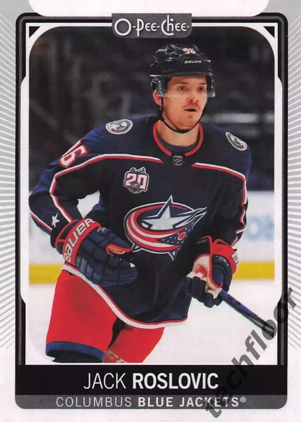 Карточка NHL Jack Roslovic Columbus Blue Jackets/Джек Рословик Коламбус НХЛ