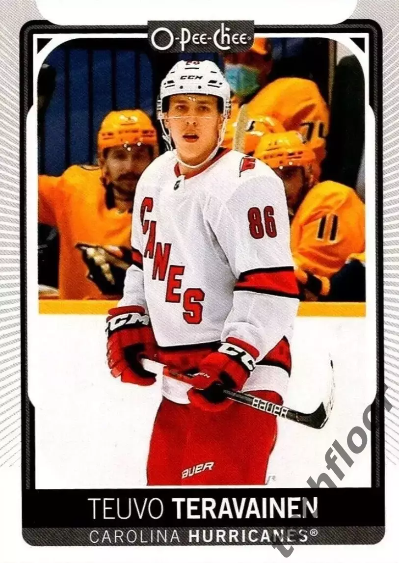 Карточка NHL Teuvo Teravainen Carolina Hurricanes /Теуво Терявяйнен Каролина НХЛ