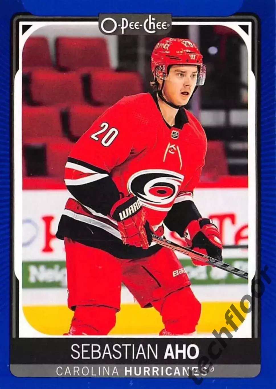 Карточка NHL Sebastian Aho Carolina Hurricanes/Себастьян Ахо Каролина НХЛ
