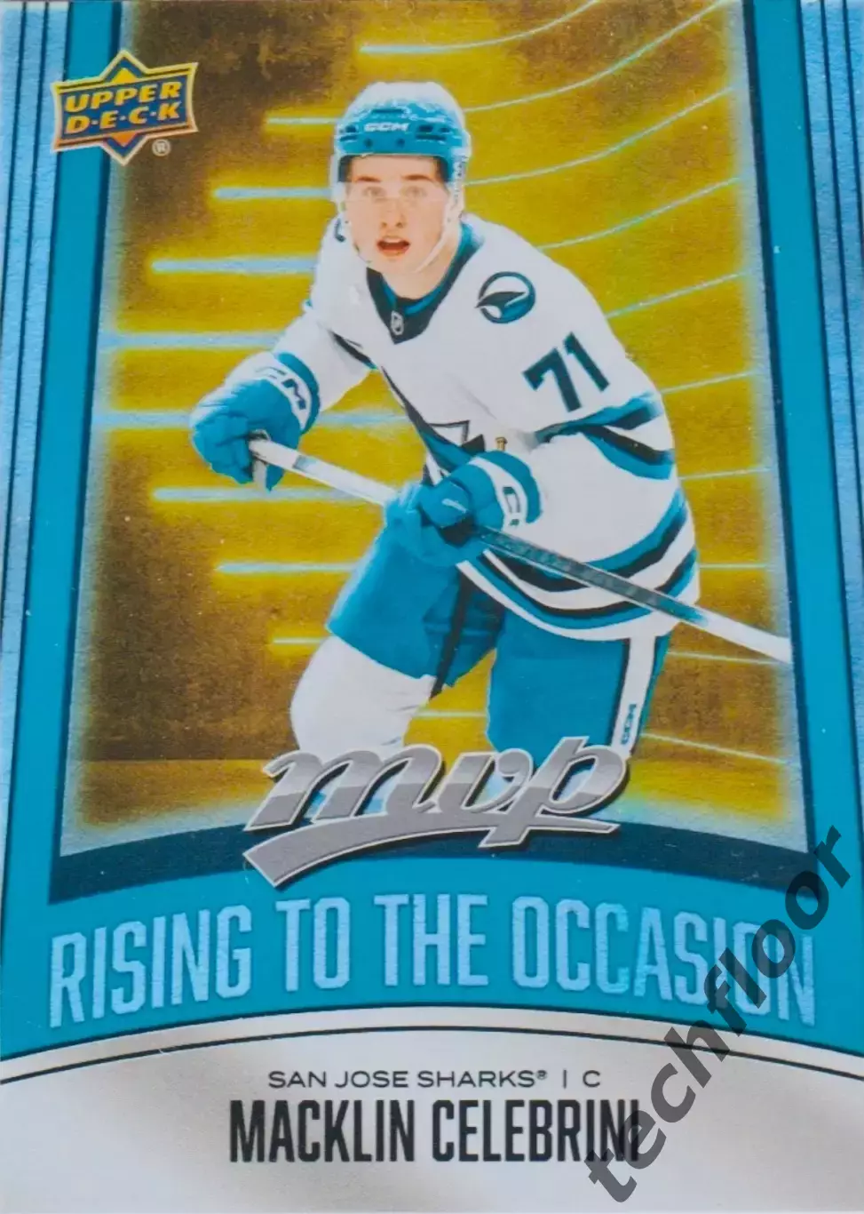 Карточка NHL Macklin Celebrini San Jose Sharks/Маклин Селебрини Сан-Хосе НХЛ