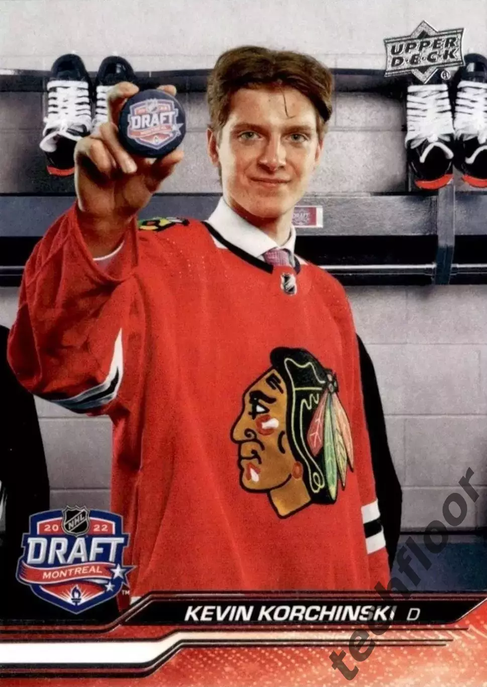 Карточка NHL Kevin Korchinski Chicago Blackhawks/ Кевин Корчински Чикаго НХЛ