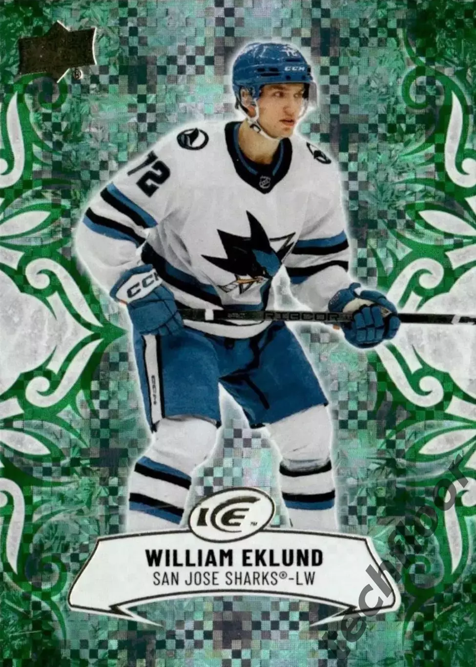 Карточка NHL William Eklund San Jose Sharks/Виллиам Эклунд Сан-Хосе НХЛ
