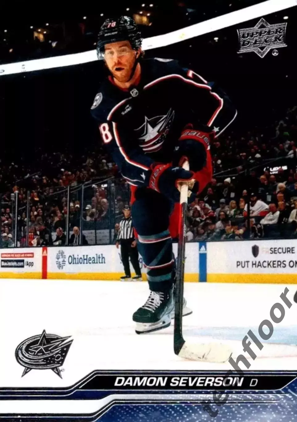 Карточка NHL Damon Severson Columbus Blue Jackets/Деймон Северсон Коламбус НХЛ