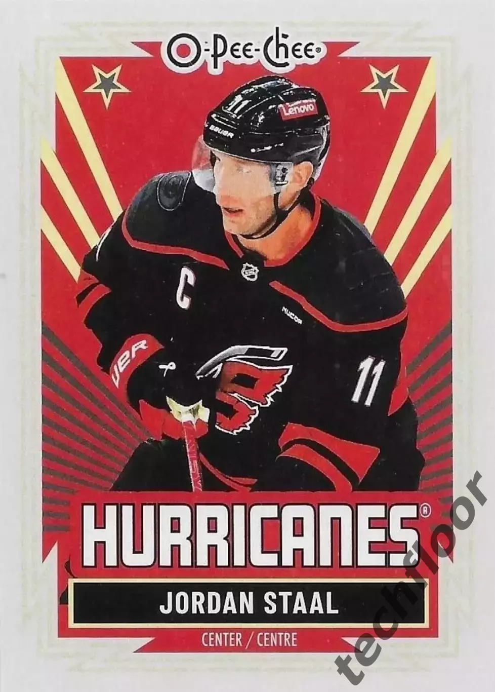 Карточка NHL Jordan Staal Carolina Hurricanes/Джордан Стаал Каролина НХЛ