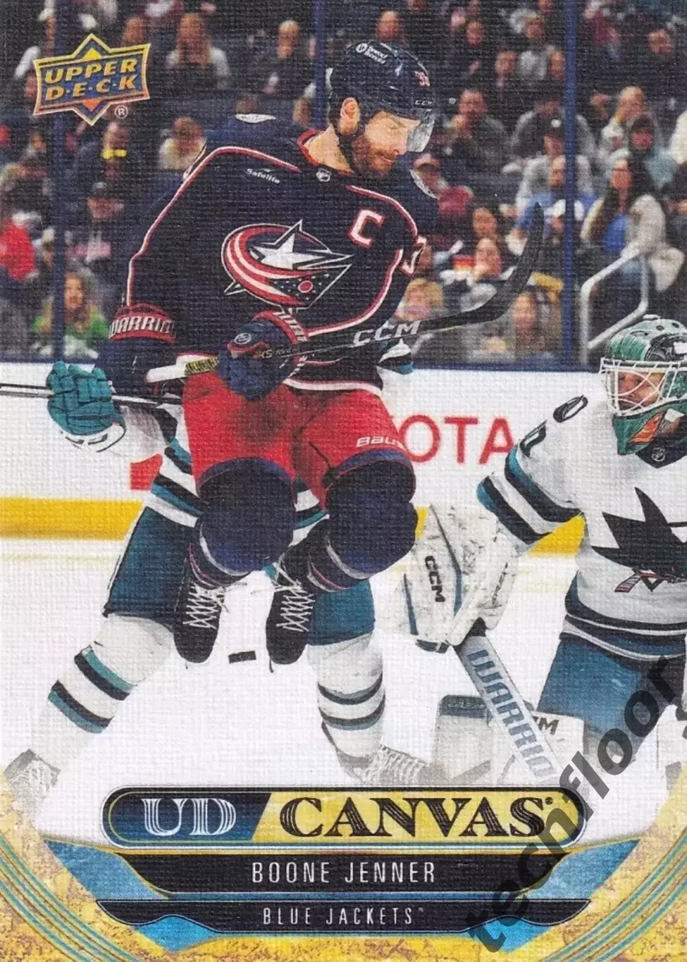 Карточка Canvas NHL Boone Jenner Columbus Blue Jackets/Бун Дженнер Коламбус НХЛ