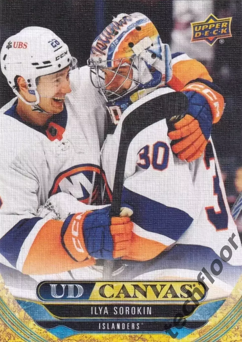 Карточка Canvas NHL Ilya Sorokin New York Islanders/Илья Сорокин Айлендерс НХЛ