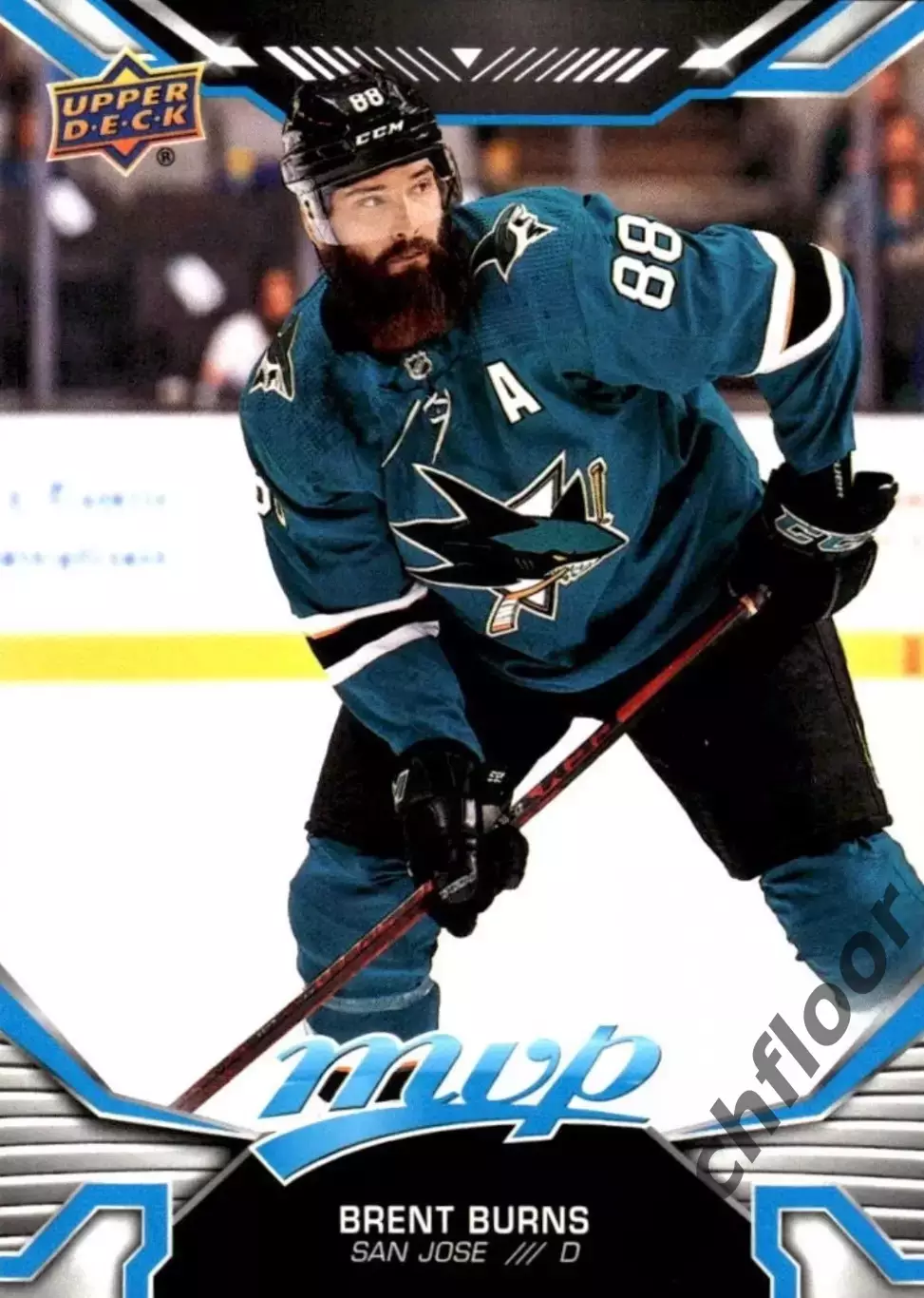Карточка NHL Brent Burns San Jose Sharks/Брент Бернс Сан-Хосе НХЛ
