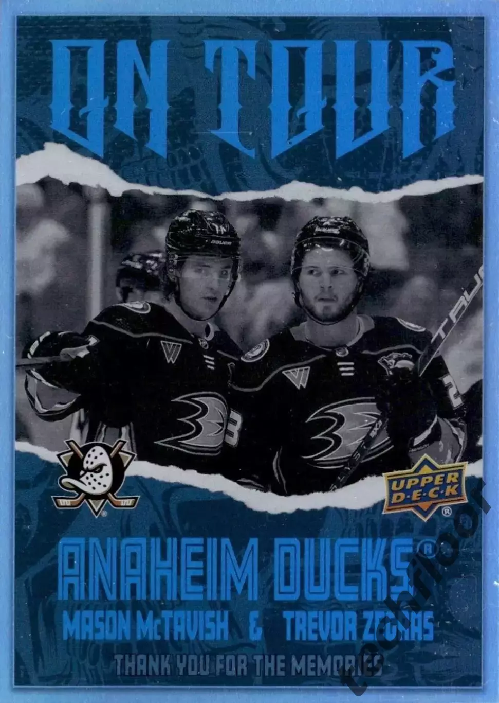 Карточка NHL Mason McTavish/Trevor Zegras Anaheim Ducks/Мактавиш Зеграс Анахайм