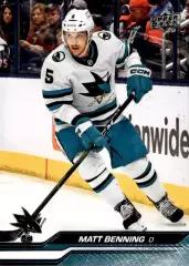 Карточка NHL Matt Benning San Jose Sharks/Мэтт Беннинг Сан-Хосе НХЛ