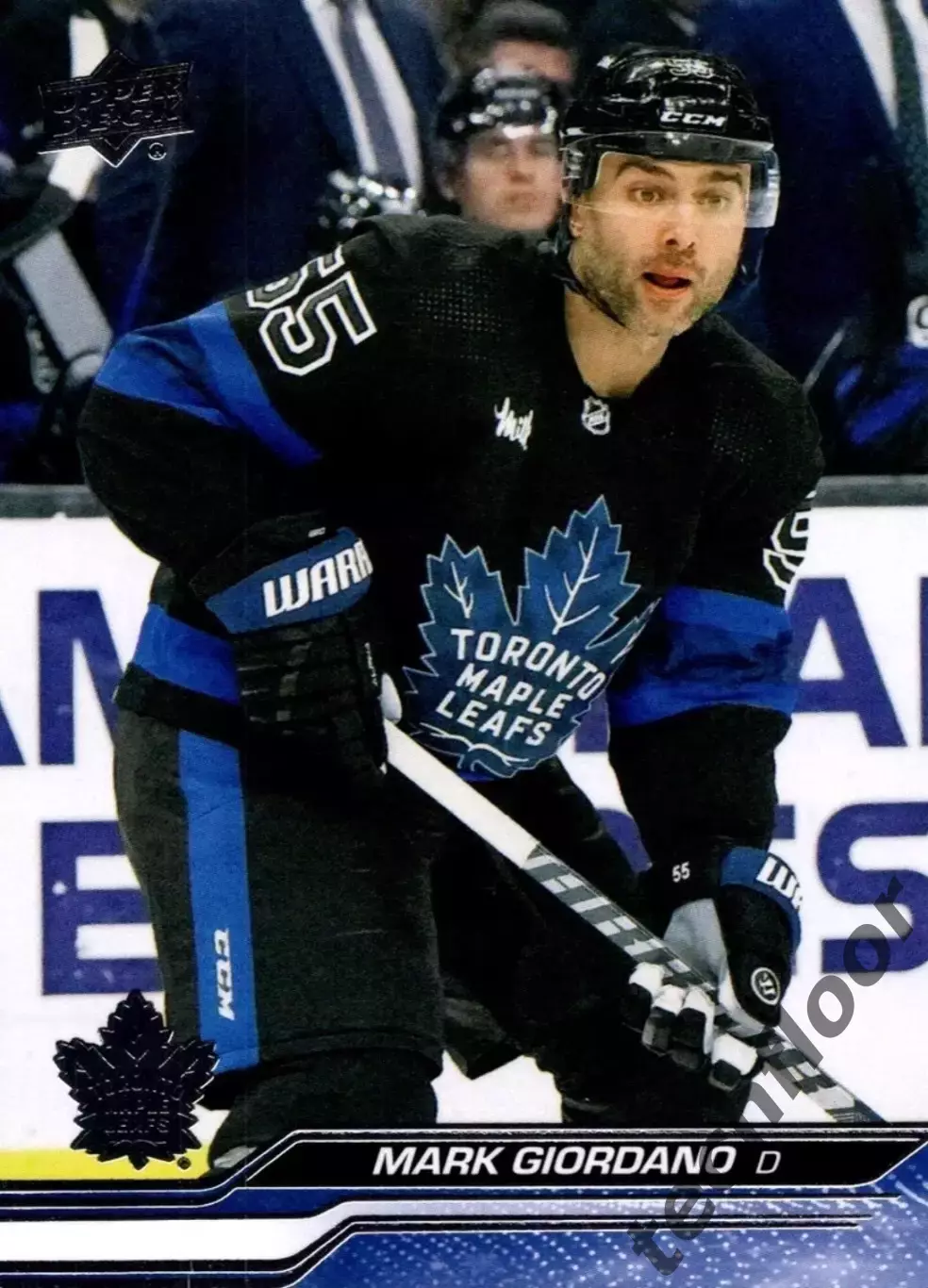 Карточка NHL Mark Giordano Toronto Maple Leafs/Марк Джиордано Торонто НХЛ