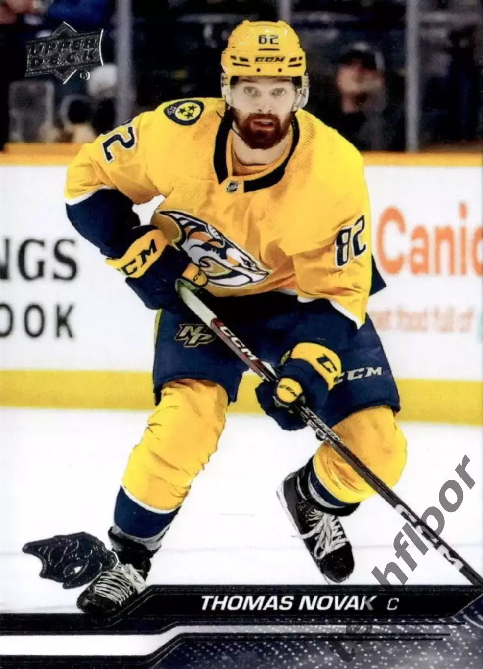 Карточка NHL Thomas Novak Nashville Predators/Томас Новак Нэшвилл НХЛ