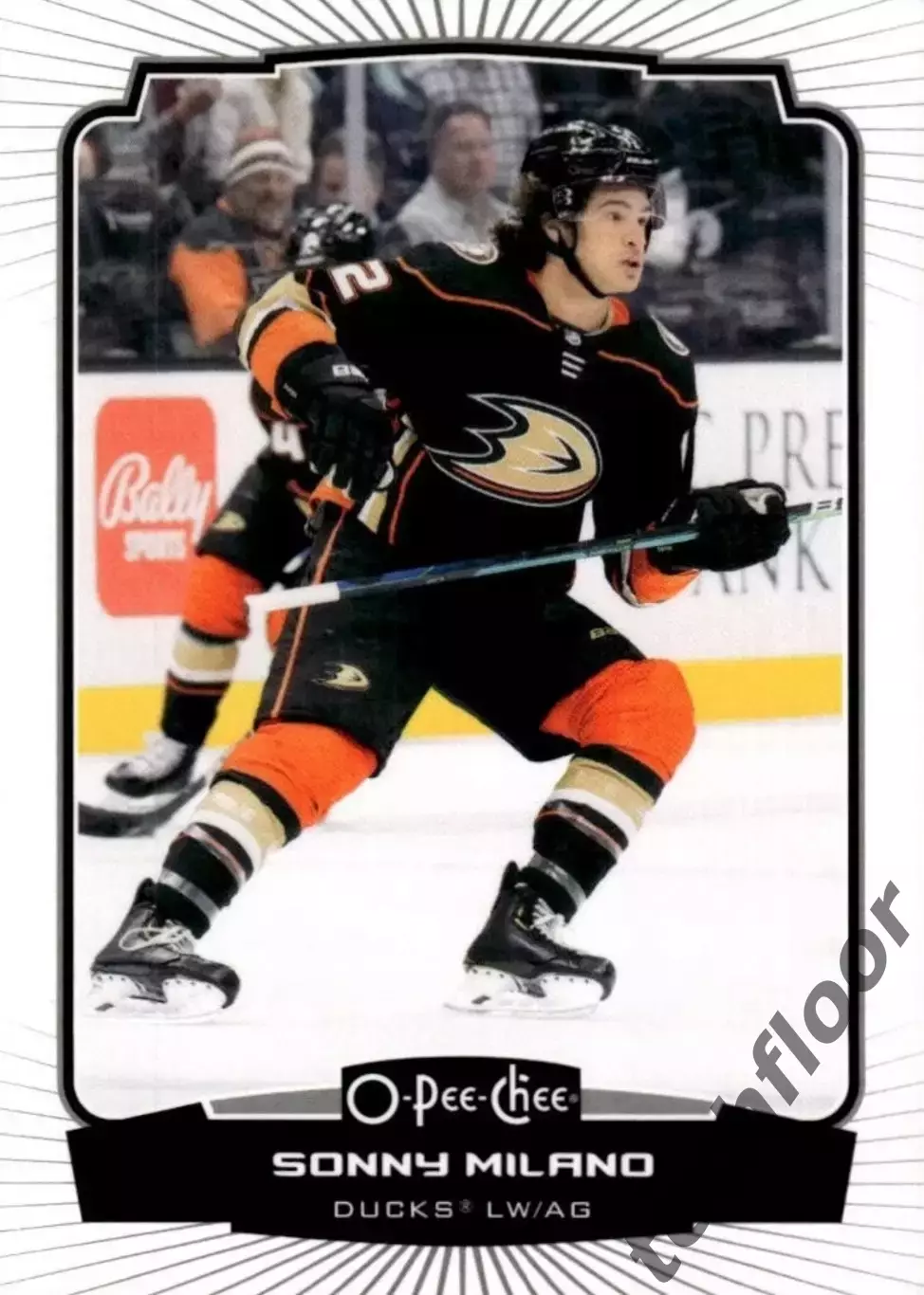 Карточка NHL Sonny Milano Anaheim Ducks/Сонни Милано Анахайм НХЛ
