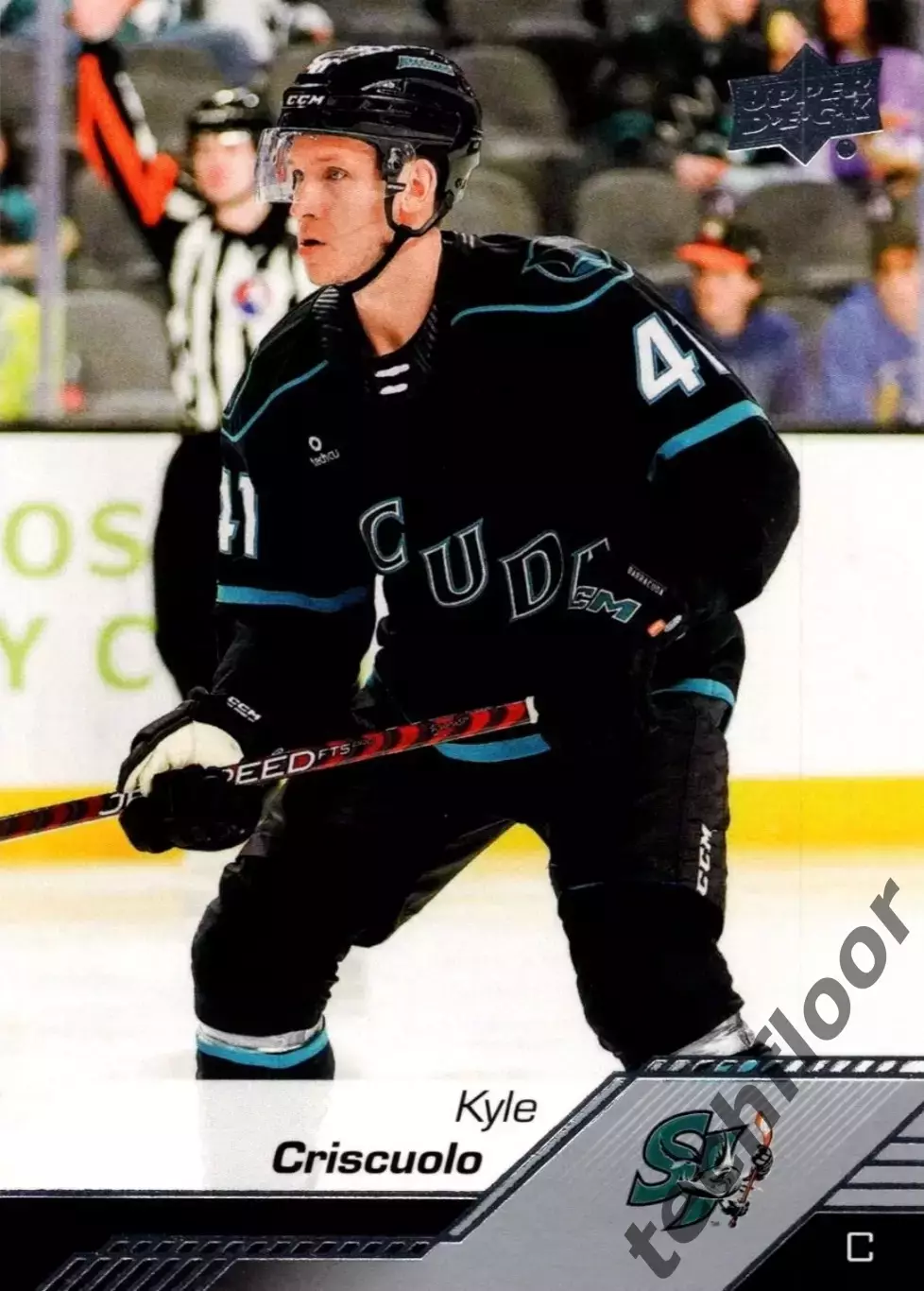 Карточка AHL Kyle Criscuolo San Jose Barracuda/Кайл Крискуоло Сан-Хосе АХЛ