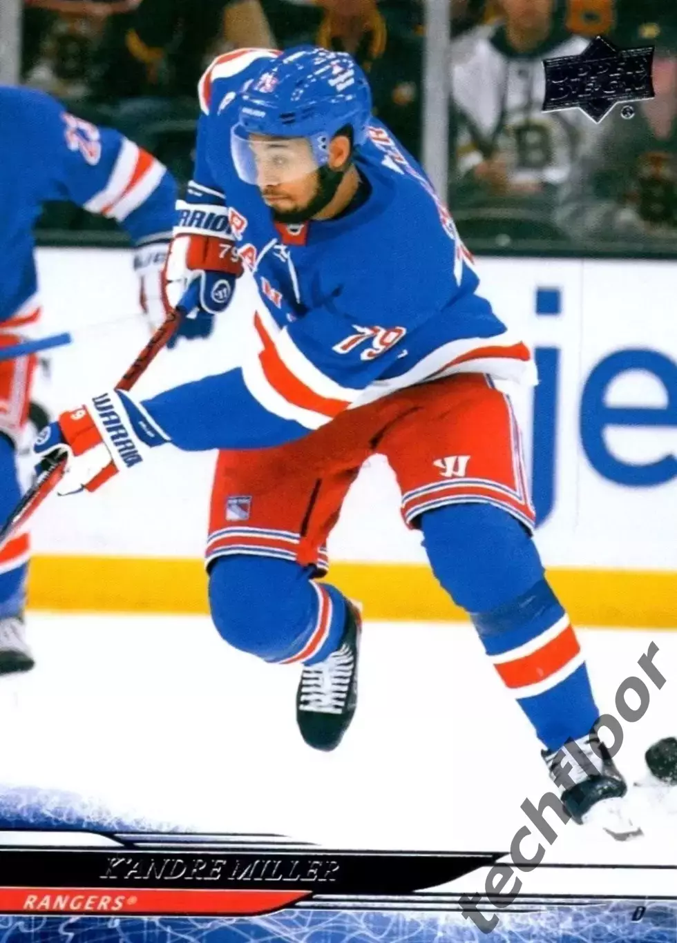 Карточка NHL K’Andre Miller New York Rangers/ К’Андре Миллер Рейнджерс НХЛ