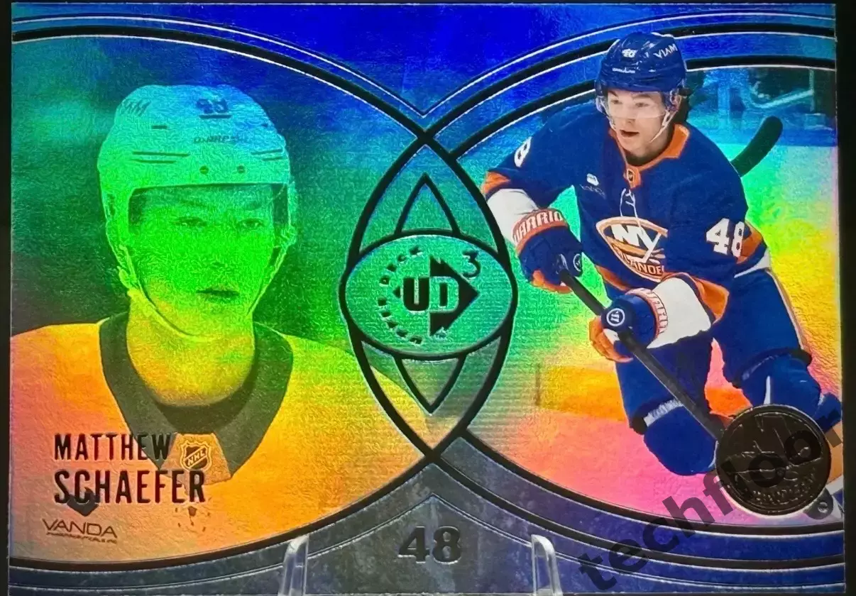 Карточка NHL Matthew Schaefer New York Islanders/Мэттью Шефер Айлендерс НХЛ 2