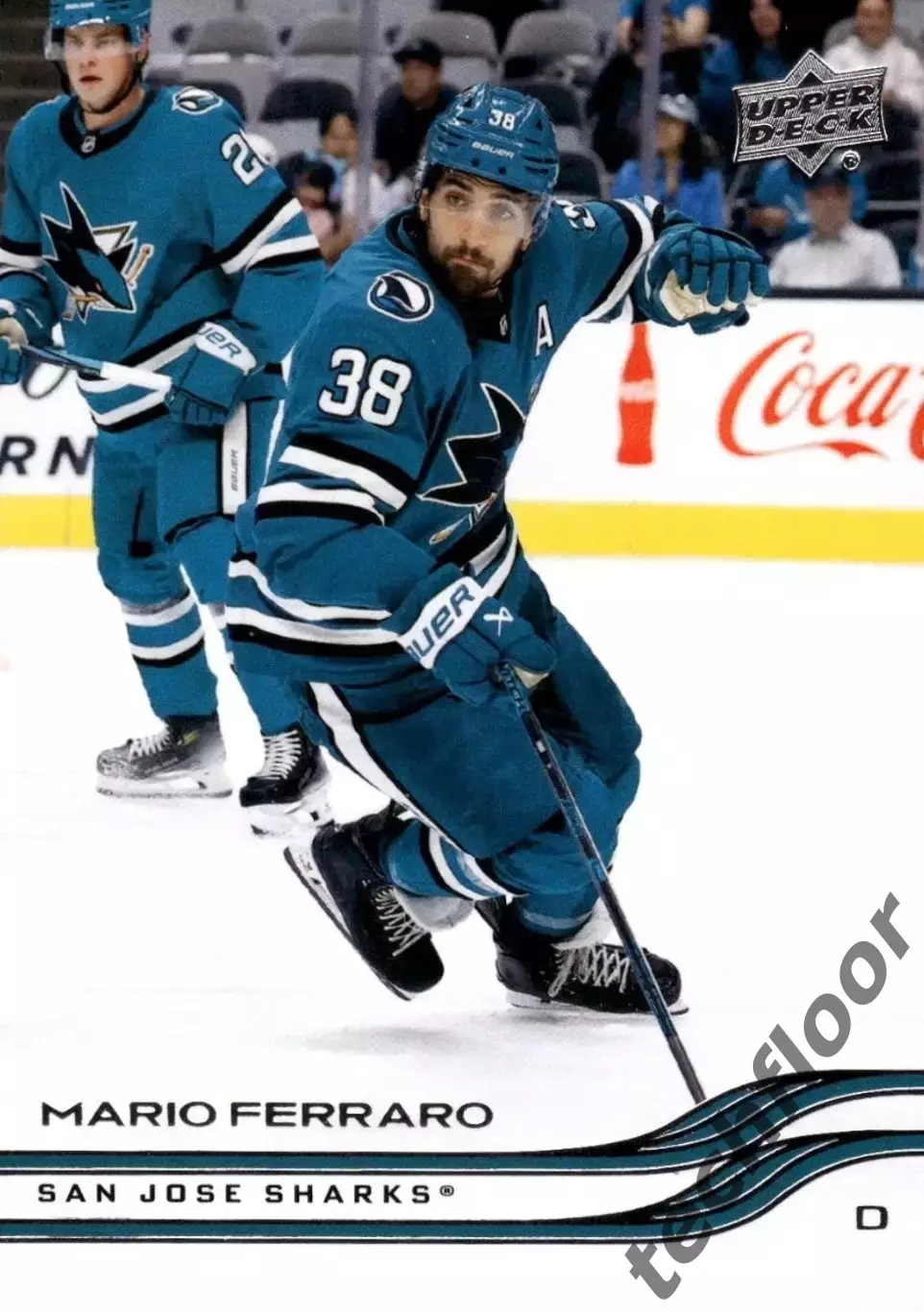 Карточка NHL Mario Ferraro San Jose Sharks/Марио Ферраро Сан-Хосе НХЛ