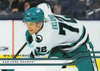 Карточка NHL William Eklund San Jose Sharks /Виллиам Эклунд Сан-Хосе НХЛ