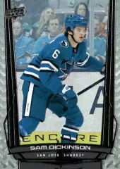Карточка NHL Sam Dickinson San Jose Sharks/ Сэм Дикинсон Сан-Хосе НХЛ