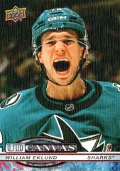 Карточка NHL Canvas William Eklund San Jose Sharks/Виллиам Эклунд Сан-Хосе НХЛ