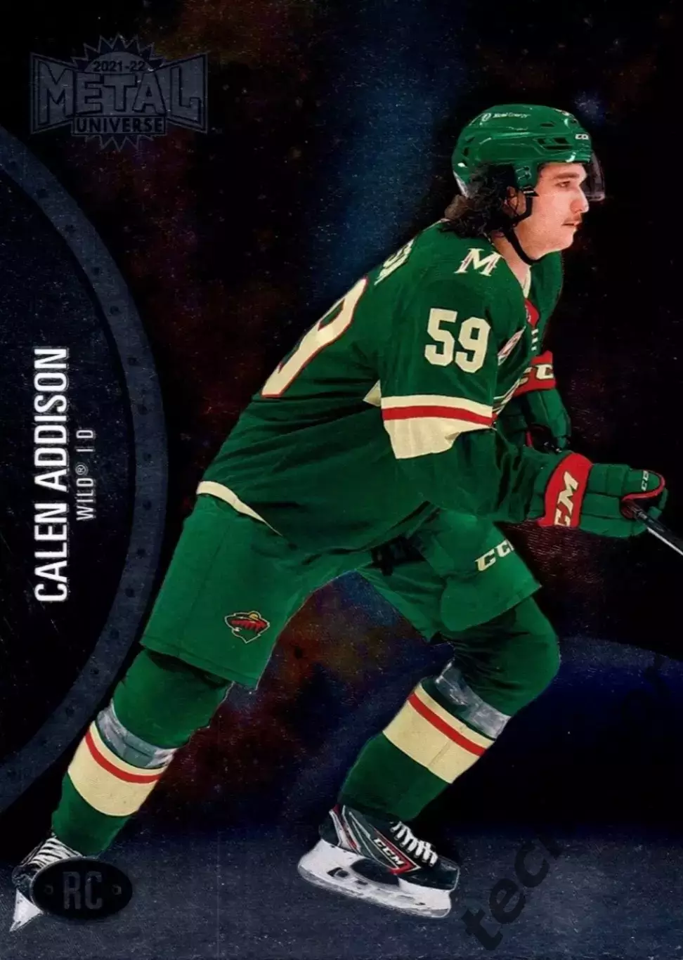 Карточка NHL Calen Addison Minnesota Wild/Кален Эддисон Миннесота НХЛ