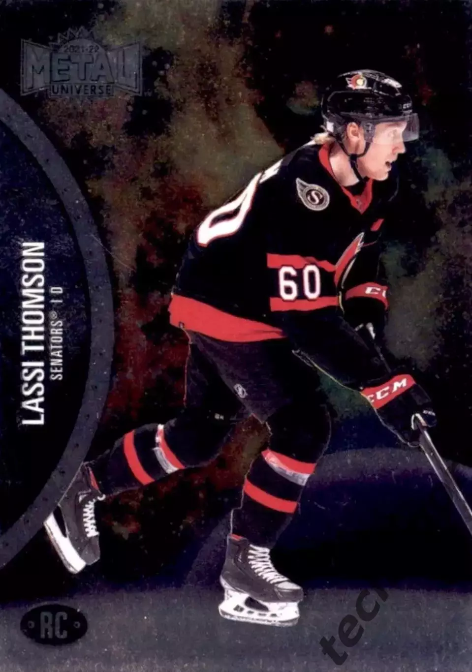 Карточка NHL Lassi Thomson Ottawa Senators/Ласси Томсон Оттава НХЛ