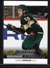 Карточка NHL Calen Addison Minnesota Wild/Кален Эддисон Миннесота НХЛ