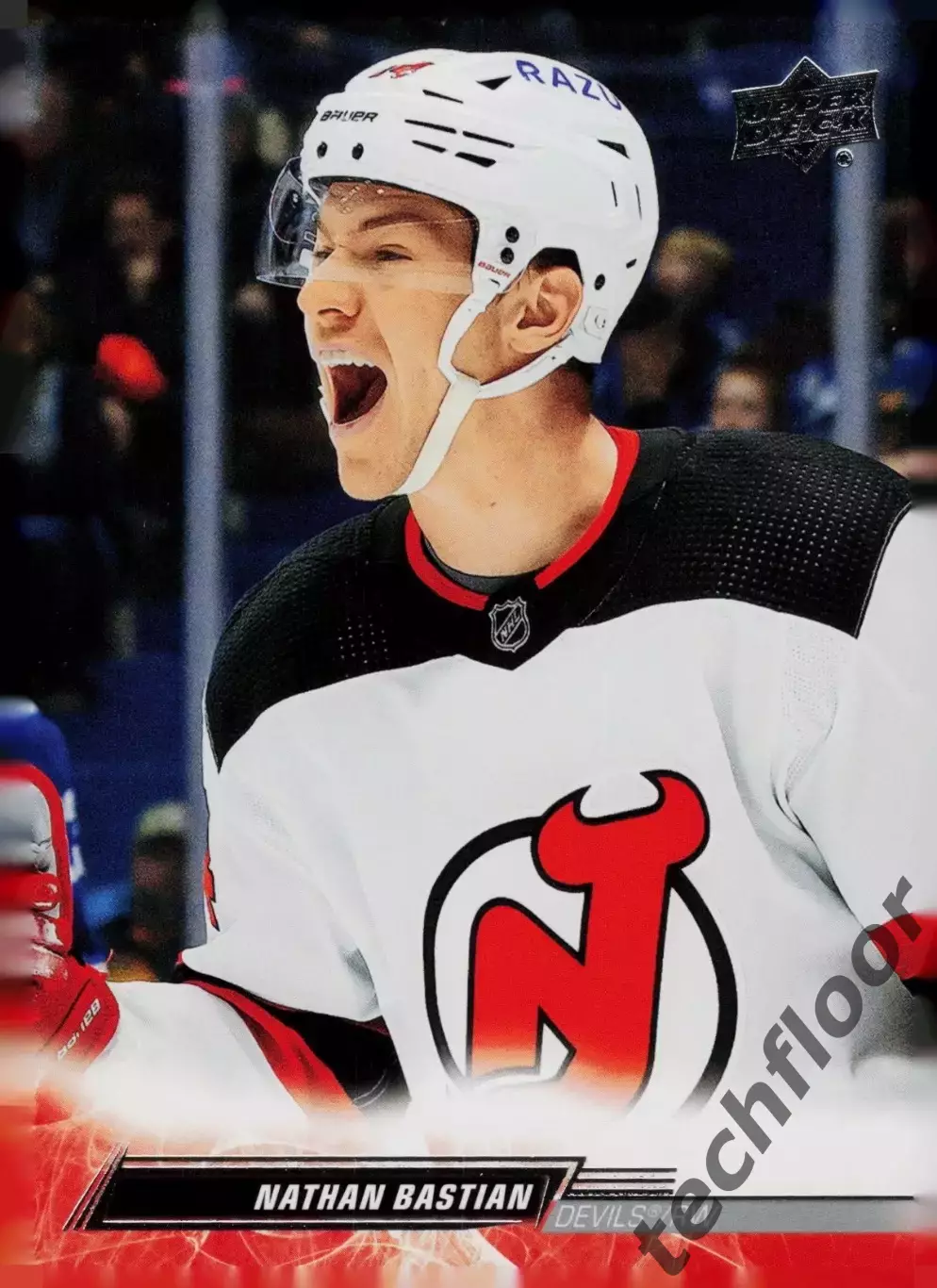 Карточка NHL Nathan Bastian New Jersey Devils/Натан Бастиан Нью-Джерси НХЛ