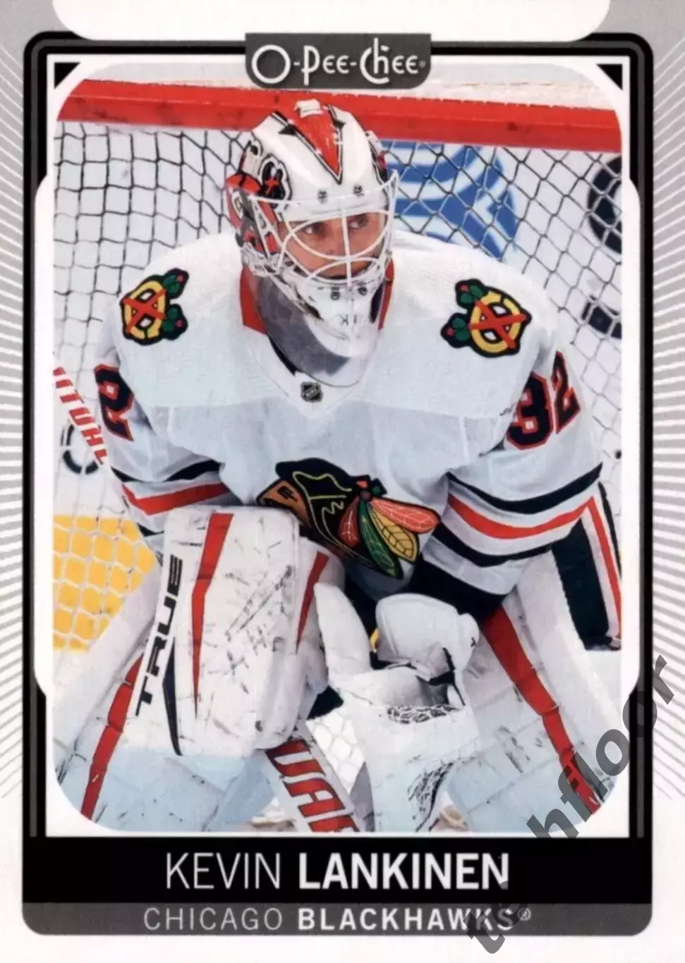 Карточка NHL Kevin Lankinen Chicago Blackhawks/ Кевин Ланкинен Чикаго НХЛ