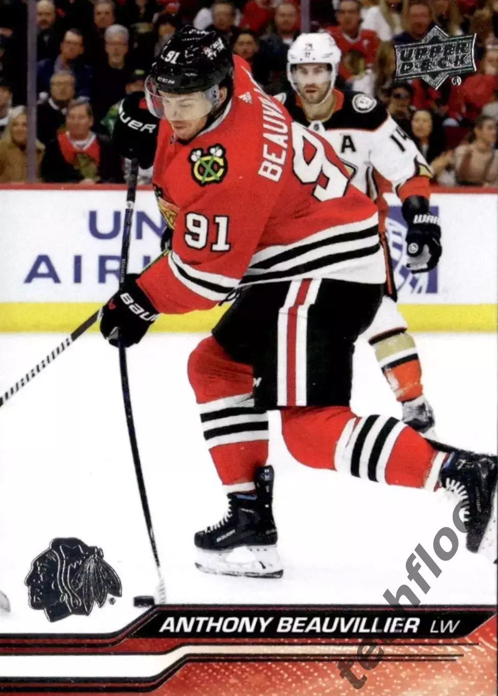 Карточка NHL Anthony Beauvillier Chicago Blackhawks/Энтони Бовилье Чикаго НХЛ