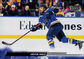 Карточка NHL Justin Faulk St. Louis Blues/ Джастин Фолк Сент-Луис НХЛ