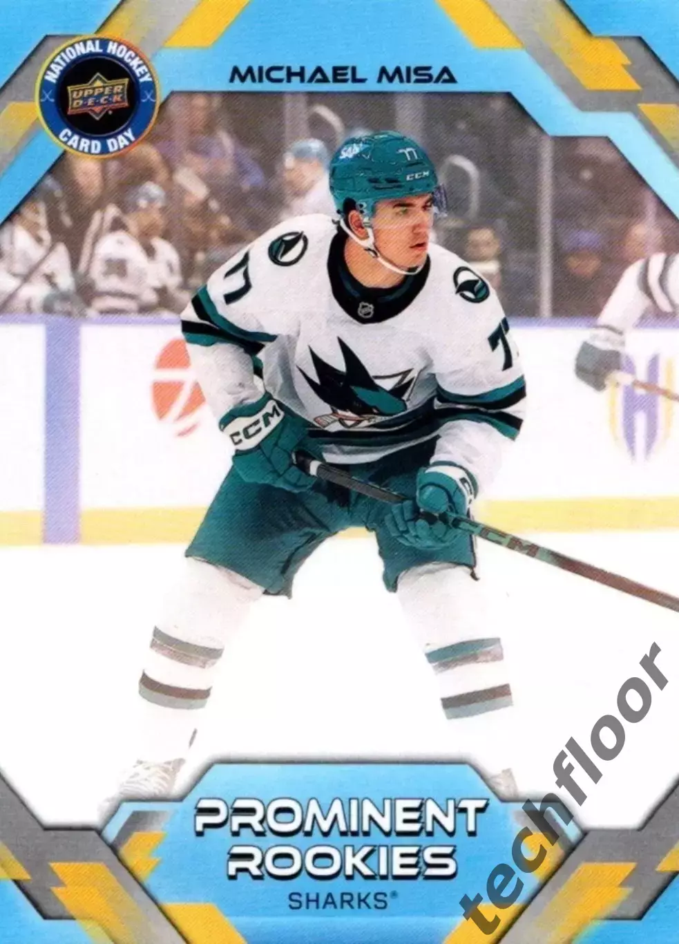 Карточка NHL Michael Misa San Jose Sharks/Майкл Миса Сан-Хосе НХЛ
