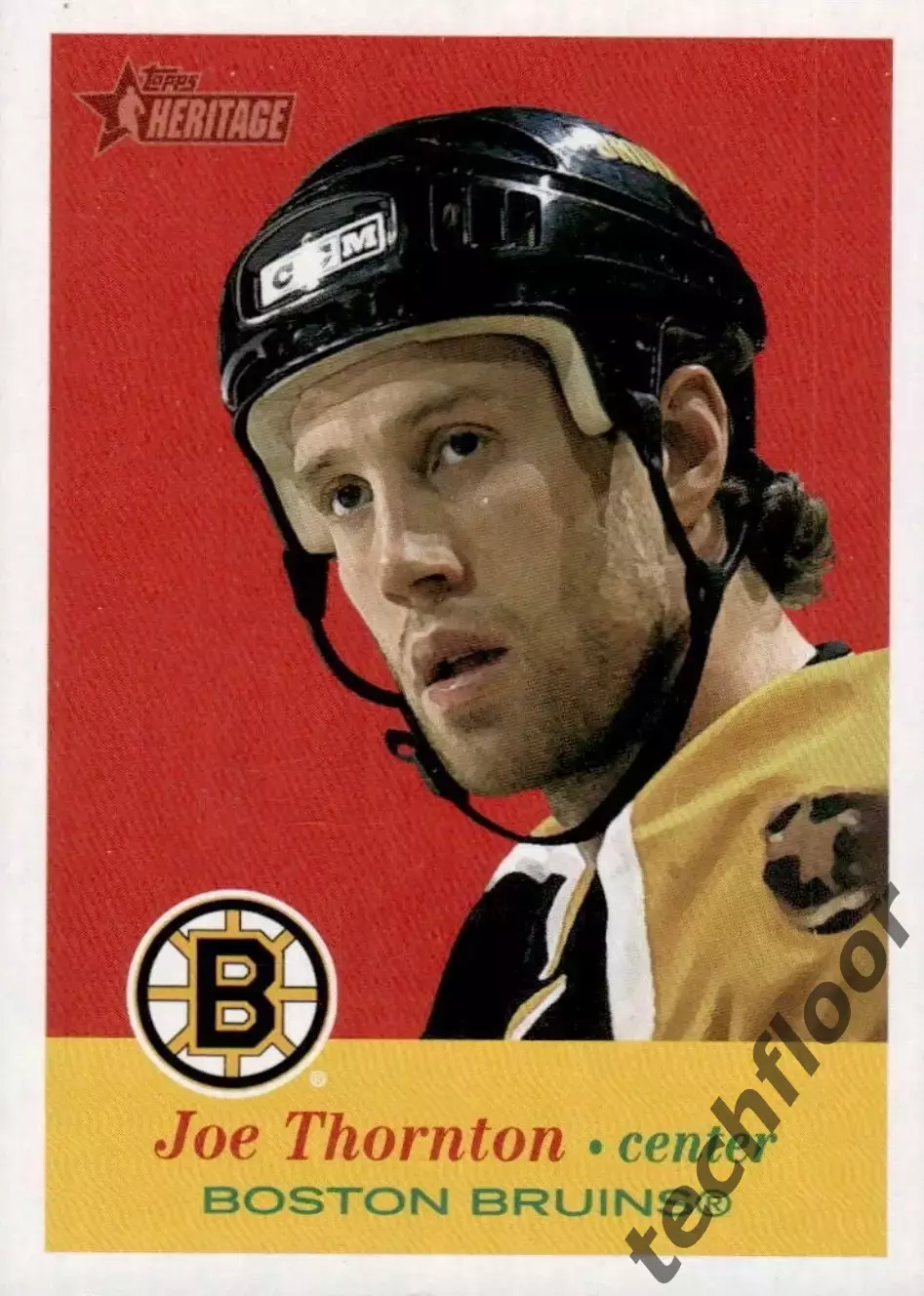 Карточка NHL Joe Thornton Boston Bruins/Джо Торнтон Бостон НХЛ