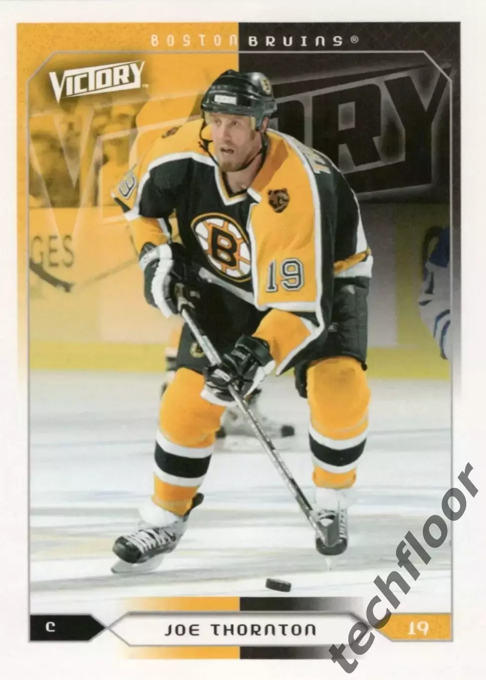 Карточка NHL Joe Thornton Boston Bruins / Джо Торнтон Бостон НХЛ