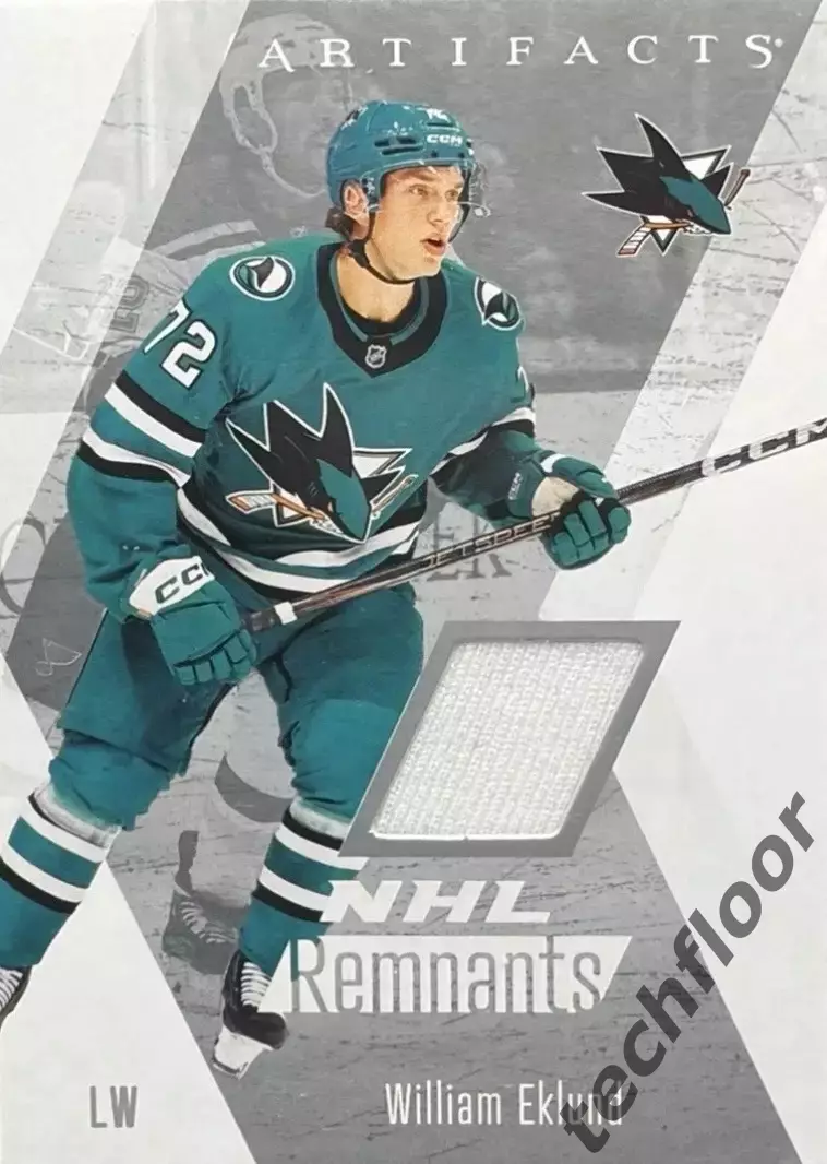 Карточка NHL William Eklund San Jose Sharks/Виллиам Эклунд Сан-Хосе НХЛ