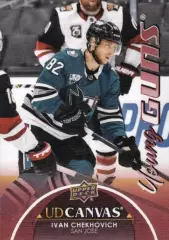 Карточка Canvas NHL Ivan Chekhovich San Jose Sharks/Иван Чехович Сан-Хосе НХЛ