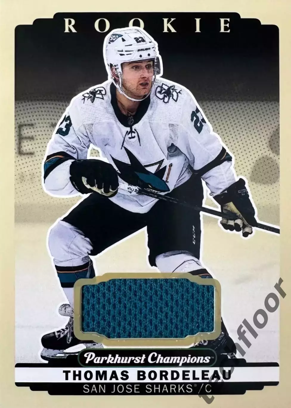 Карточка NHL Thomas Bordeleau San Jose Sharks/ Томас Бордело Сан-Хосе Шаркс НХЛ