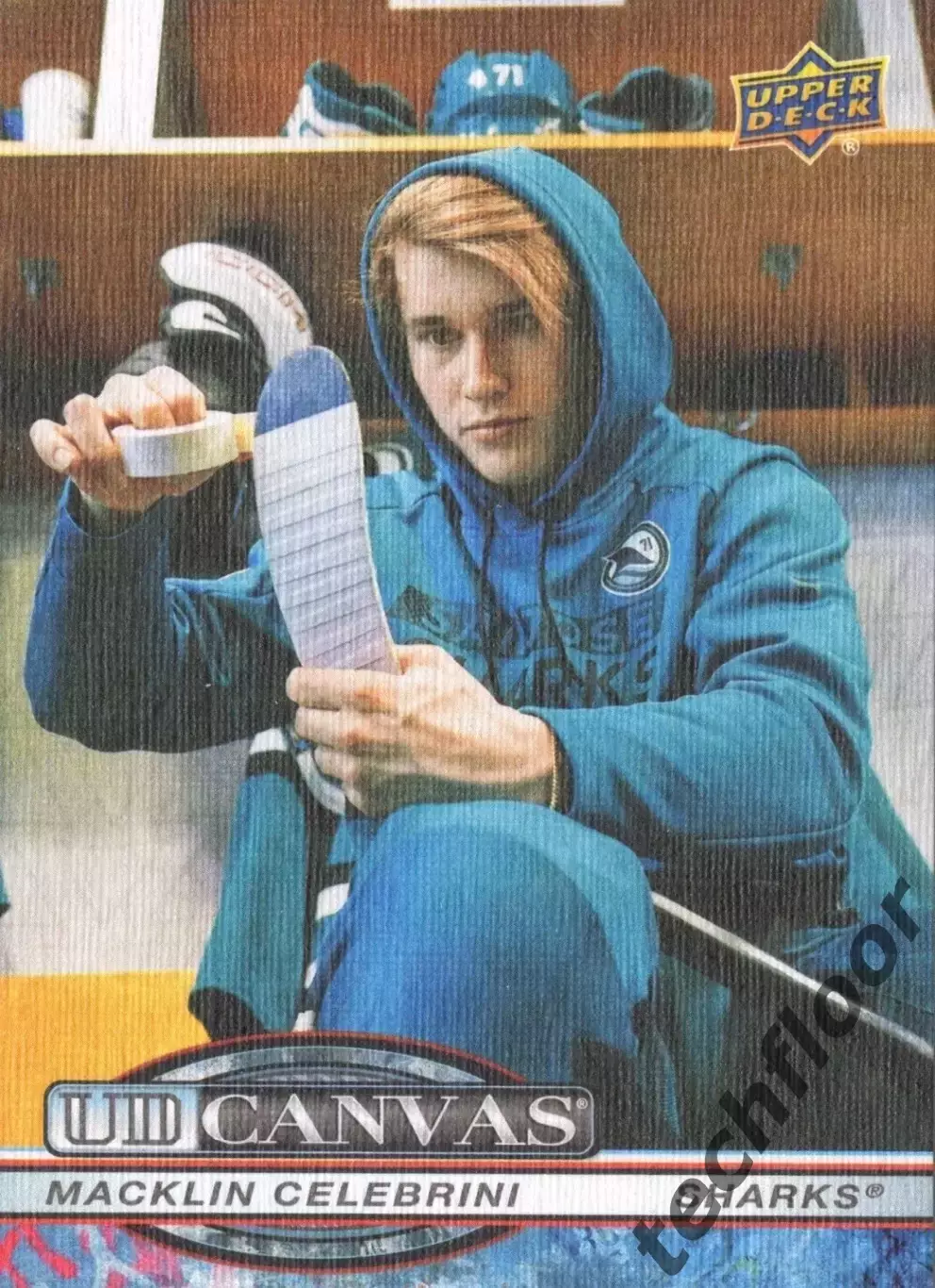 Карточка NHL Macklin Celebrini San Jose Sharks/Маклин Селебрини Сан-Хосе НХЛ