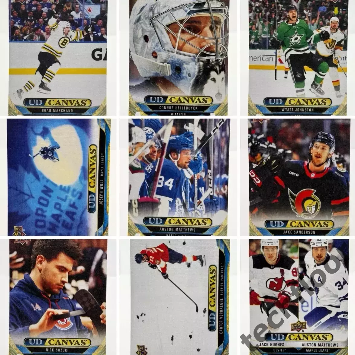 Карточки Canvas NHL 2024-25 Upper Deck Series 1 (Макдэвид, Бедард, Овечкин)