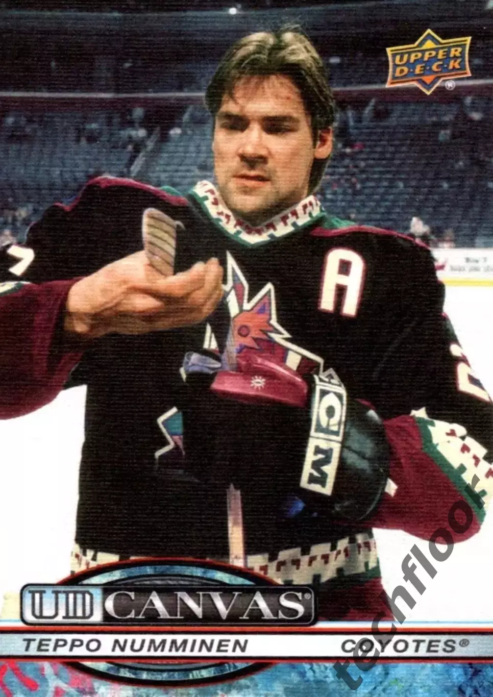 Карточка Canvas NHL Teppo Numminen Phoenix Coyotes/Теппо Нумминен Финикс НХЛ