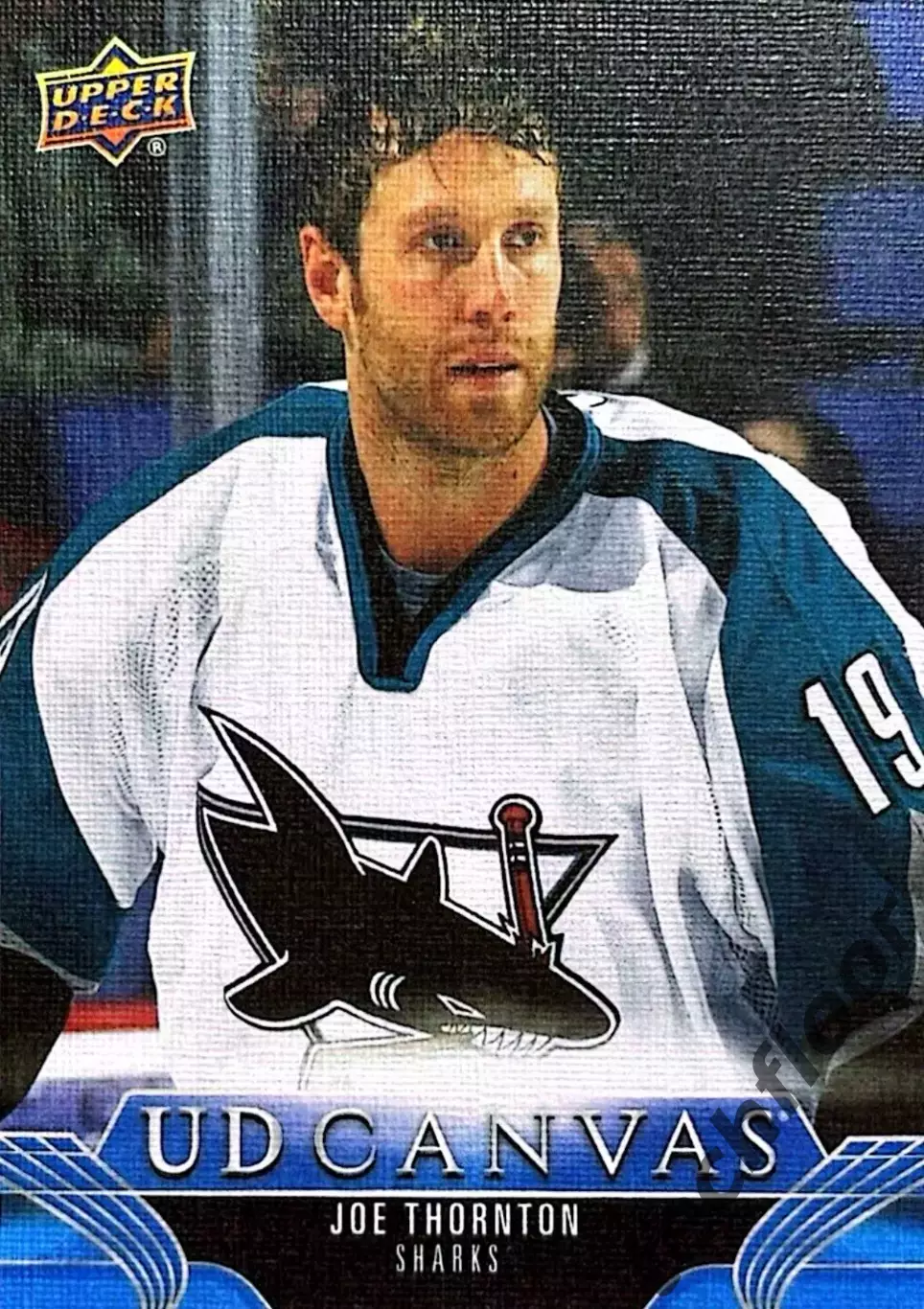 Карточка Canvas NHL Joe Thornton San Jose Sharks/Джо Торнтон Сан-Хосе Шаркс НХЛ