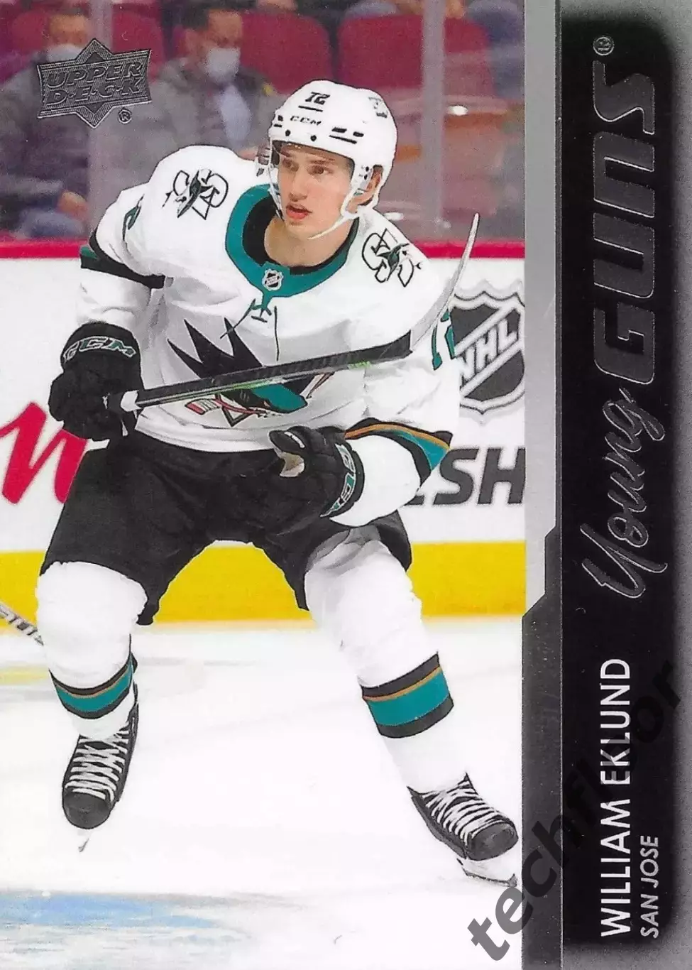 Карточка NHL William Eklund San Jose Sharks/Виллиам Эклунд Сан-Хосе НХЛ