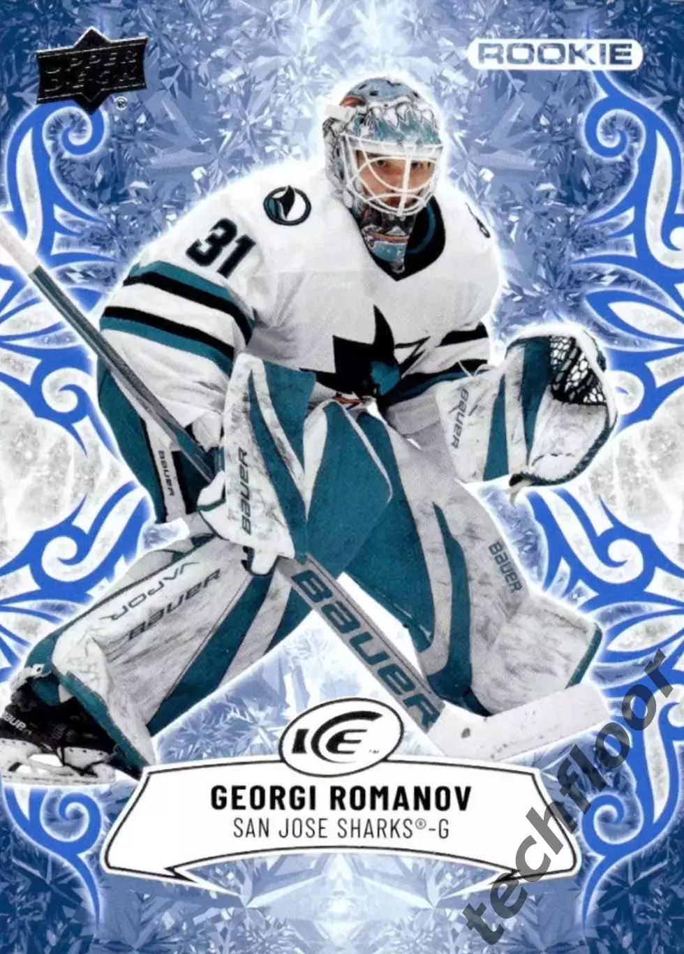 Карточка NHL Georgi Romanov San Jose Sharks/ Георгий Романов Сан-Хосе НХЛ
