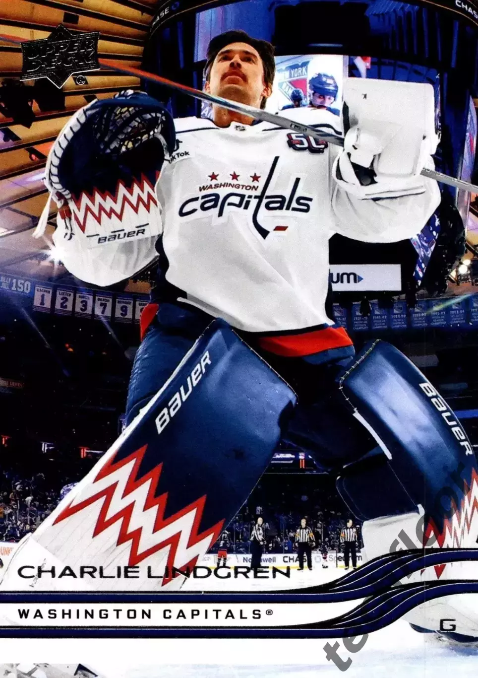 Карточка NHL Carlie Lindgren Washington Capitals /Чарли Линдгрен Вашингтон НХЛ