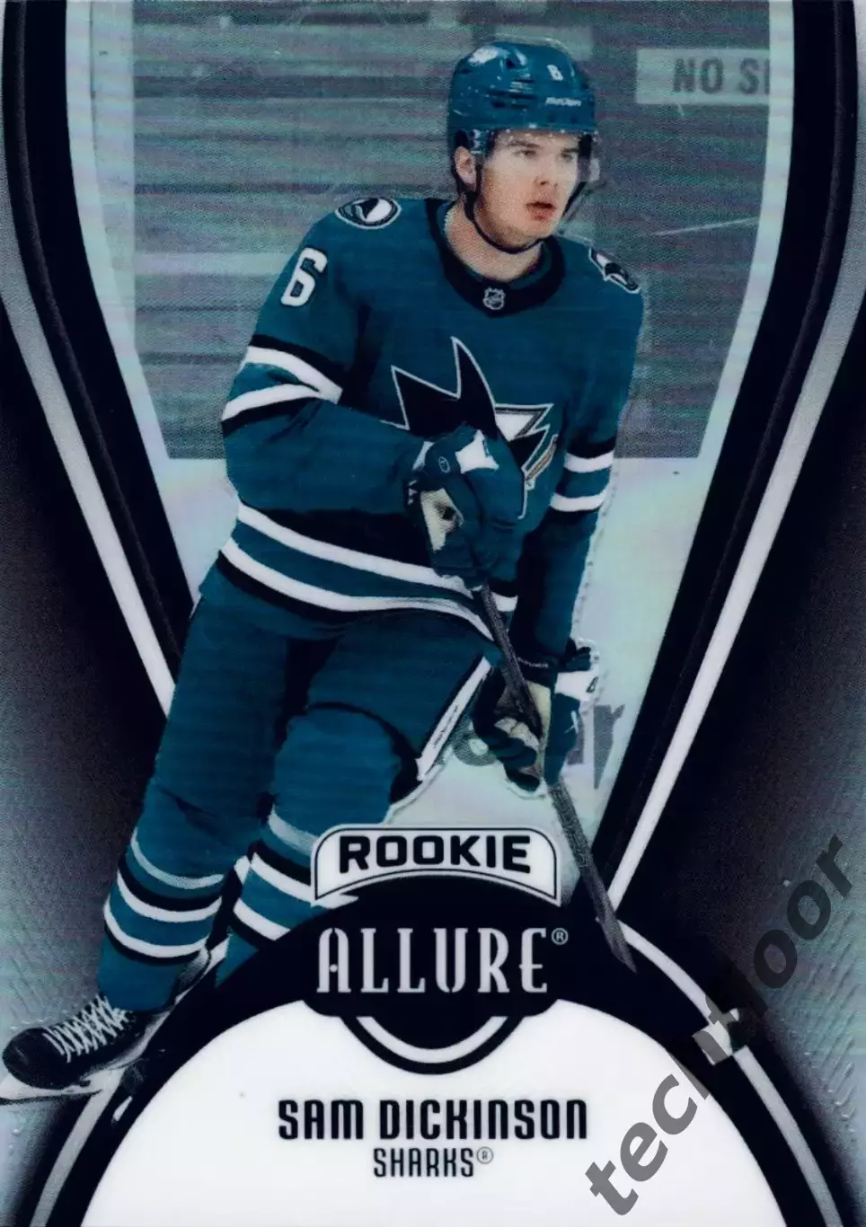 Карточка NHL Sam Dickinson San Jose Sharks/ Сэм Дикинсон Сан-Хосе НХЛ