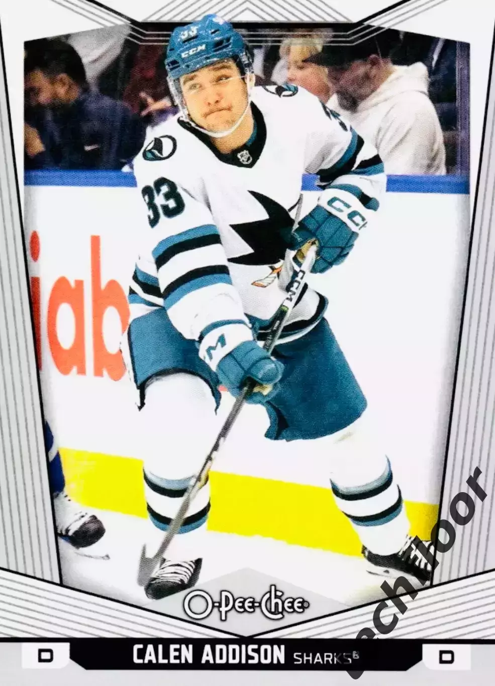 Карточка NHL Calen Addison San Jose Sharks/Кален Эддисон Сан-Хосе Шаркс НХЛ