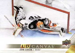 Карточка Canvas NHL John Gibson Anaheim Ducks/Джон Гибсон Анахайм НХЛ